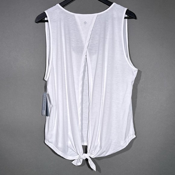 NWT Antonio Melani Sleeveless White Reflect Tank Tie Back‎ Shirt Size XL - Picture 8 of 13
